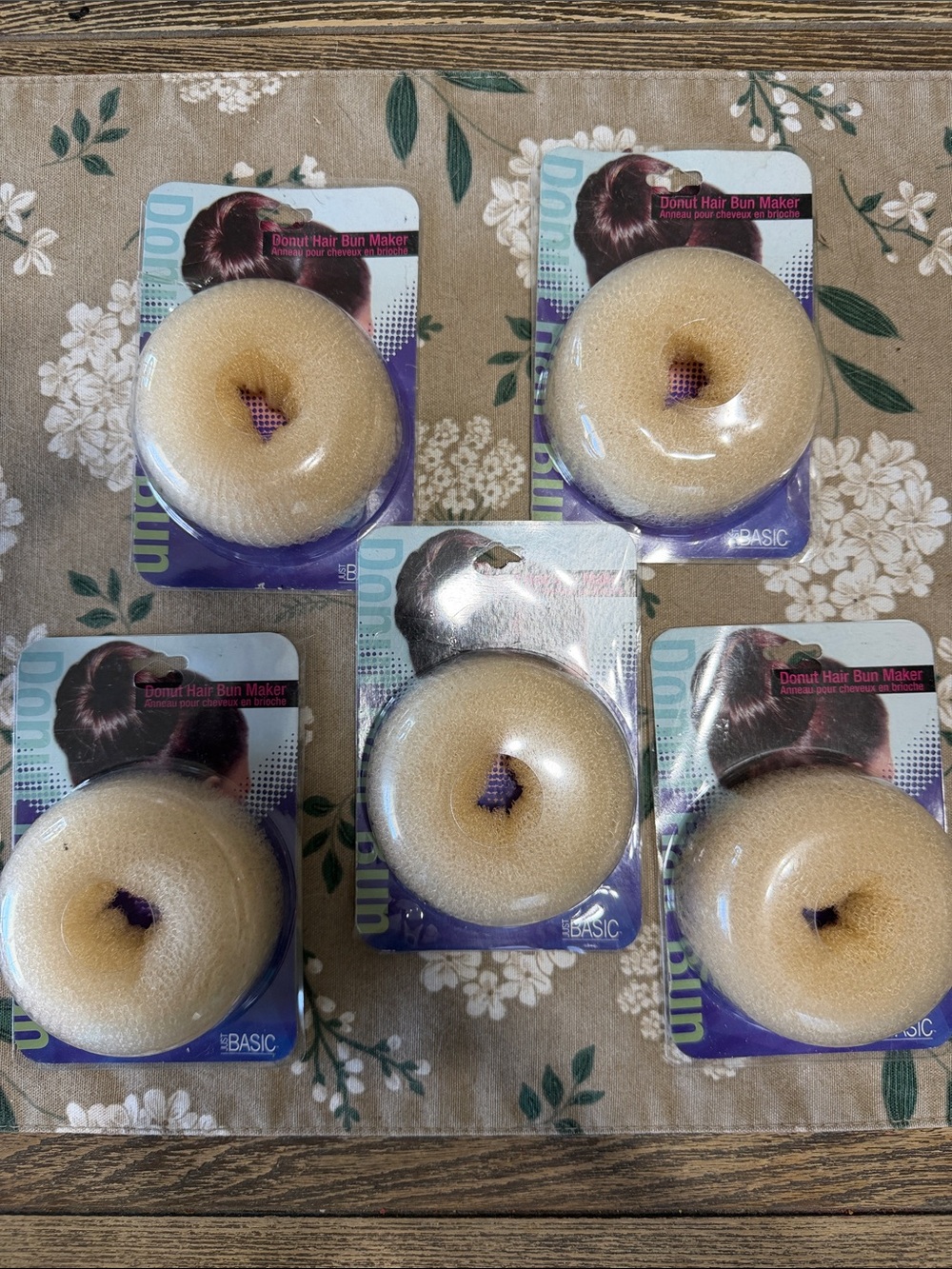 Pack of Five Donut Hair Bun Makers New!‎ Dance School Work Teens Women